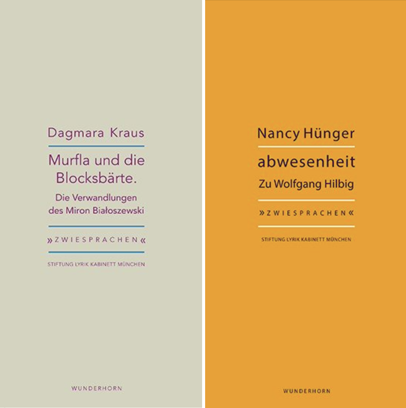 Zwiesprachen von Dagmara Kraus und Nancy Hünger