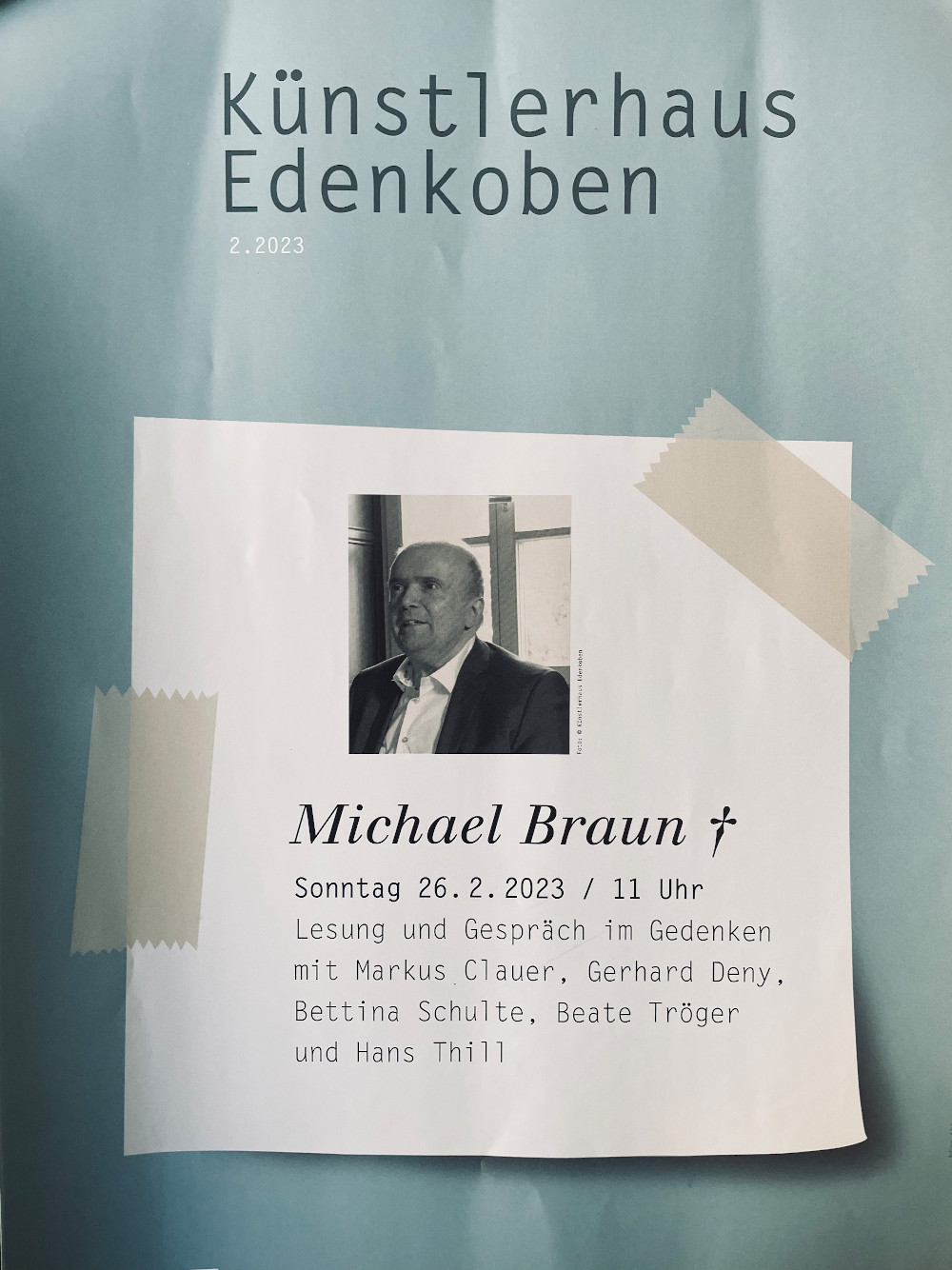 Michael Braun † zum Gedenken