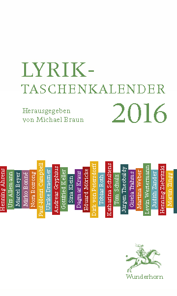 Lyrik-Taschenkalender 2016